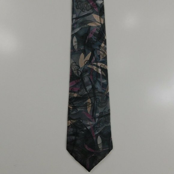 Robert Alan NWOT Dark Gray/Black/Purple T544 - Picture 2 of 4